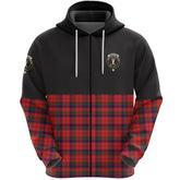 Robertson Modern Clan Half Of Tartan Zipper Hoodie